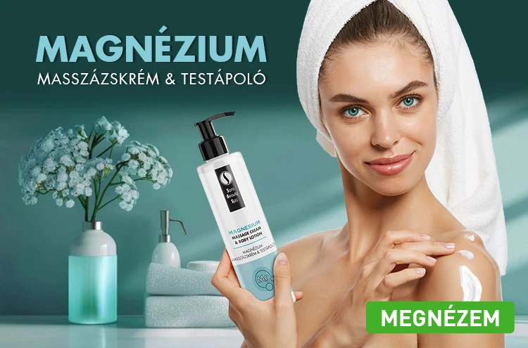 Magnézium masszázskrém és testápoló